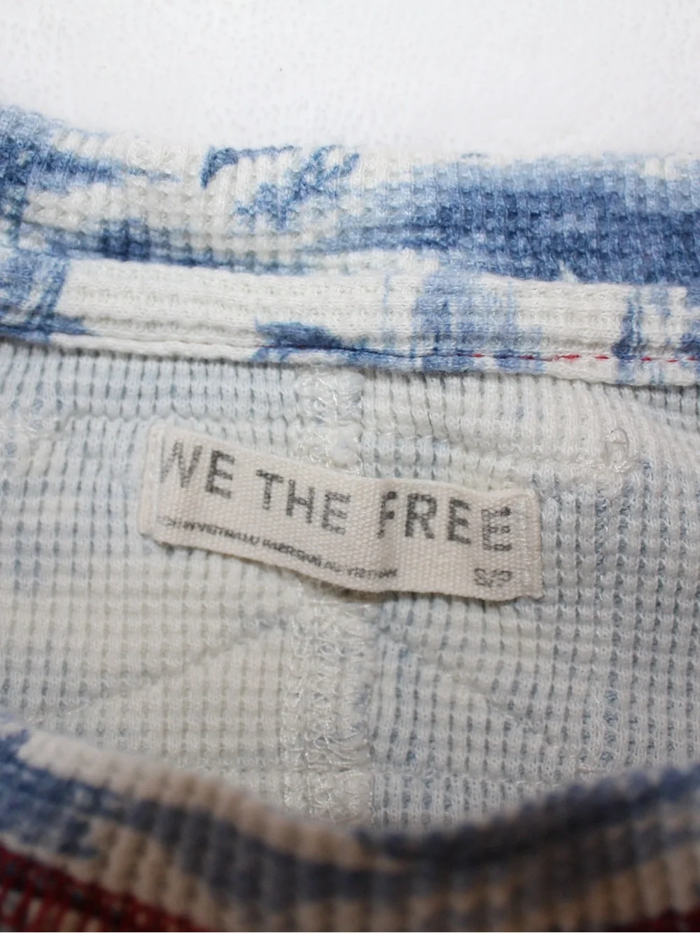 Free People We The Free Toileidays Long Sleeve Thermal Top in Dream Combo